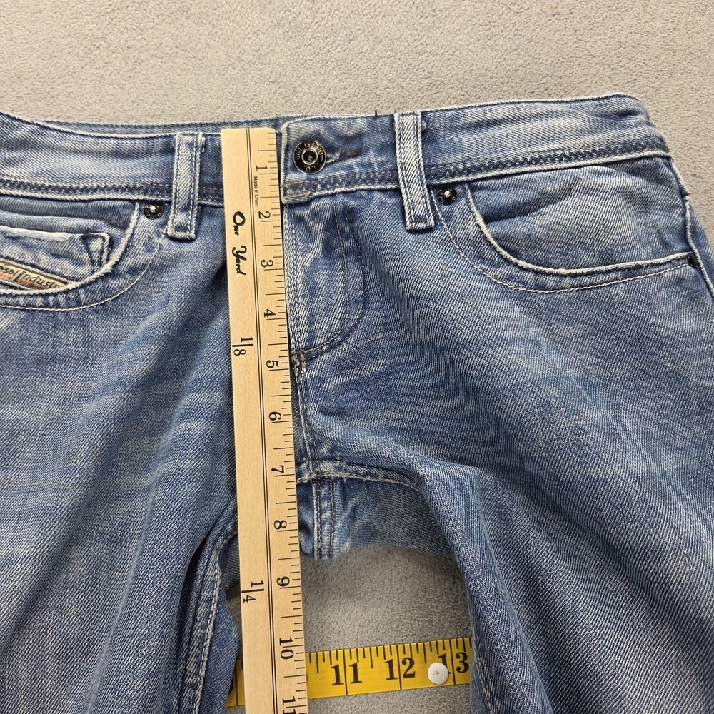 Diesel Jeans Womens 27x34 Blue Lowky Low Rise Slim Straight Made in Italy 008AR - Picture 7 of 16